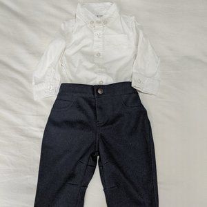 NWOT 6M Button Down Bodysuit and Pants